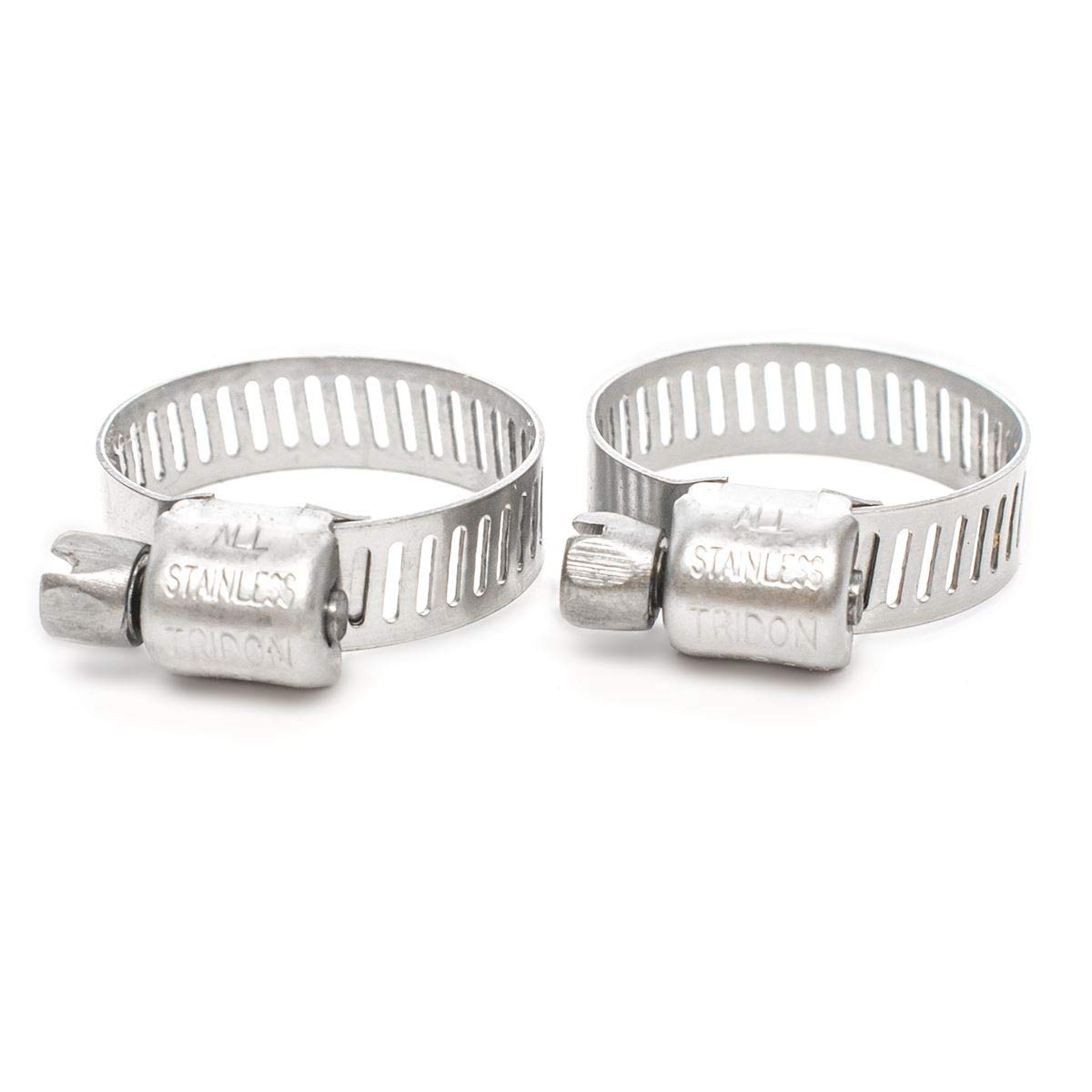 Pisces 2 Pack - 16-25mm Stainless Jubilee Clips to Fit 20mm Hose