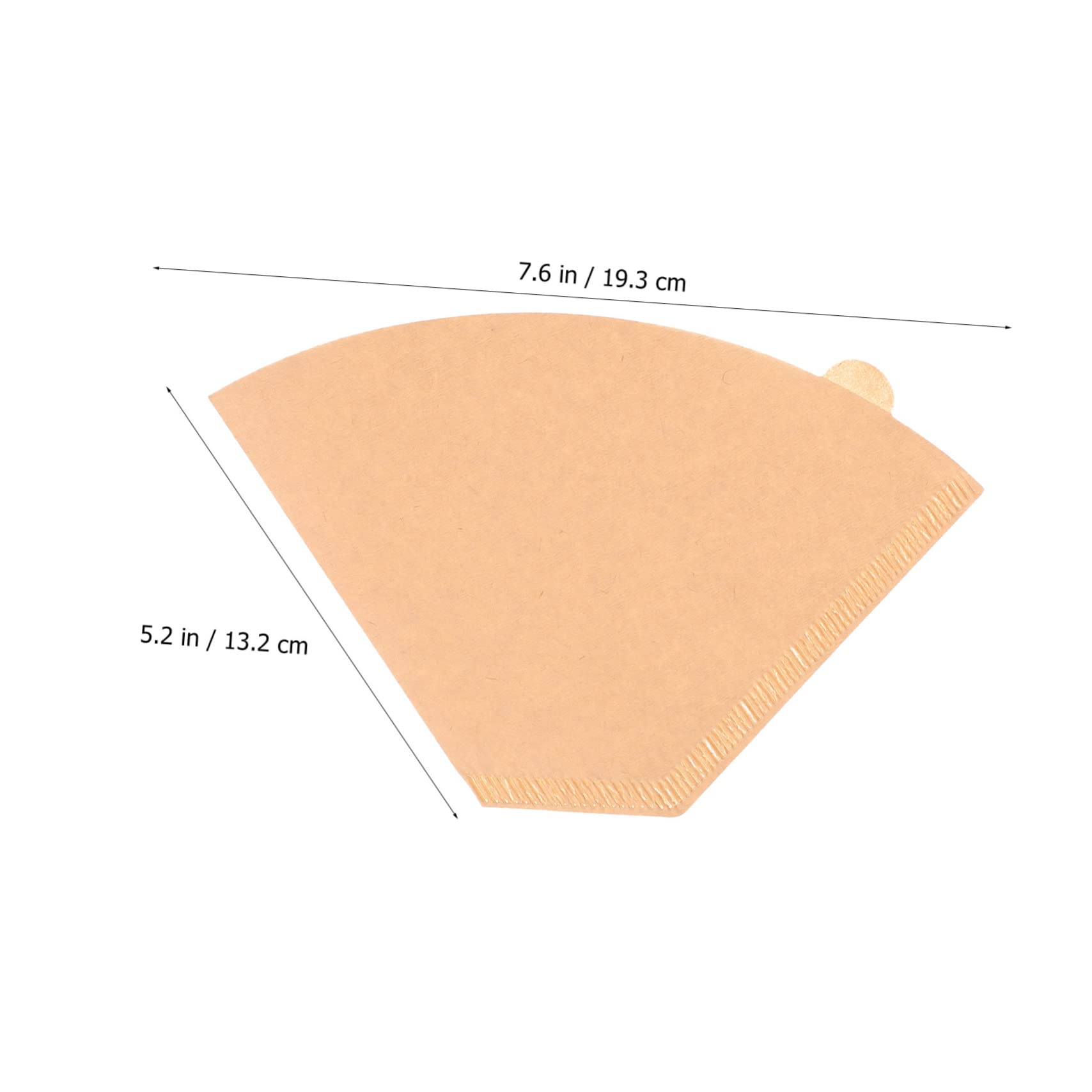 Filtro de Café de Papel Cónico Desechable 200 Piezas Caqui