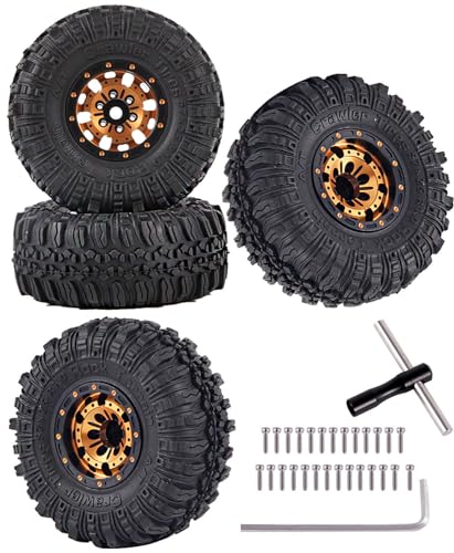 Roues RC en aluminium pour stabiliser le châssis TRX4M et éviter les retournements