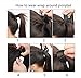 Straight Wrap around Ponytail Brown Blonde Ombre Hair Extensions 22inches Long Hairpiece for Women Girl Gift (22 Inch (Pack of 1), Straight- Dark brown+sandy blonde)