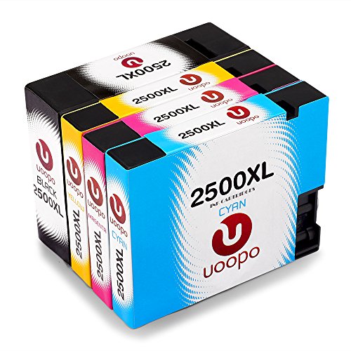 Uoopo Compatible Reemplazo para Canon PGI-2500XL Cartuchos de tinta Alta Capacidad, Multipack para Canon Maxify MB5350 MB5050 MB4050 Impresora, Juego de 4(1 Negro 1 Cian 1 Magenta 1 Amarillo)