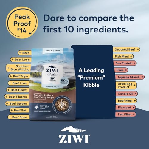 Ziwi Peak Steam & Dried Katzenfutter Rind 800 gr. – Ansicht 3