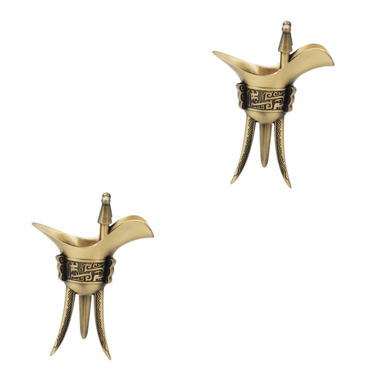 Alipis 2 Pz bicchierino alto Calice bottiglia sbarra coperchio bicchieri d'oro bicchiere refrigerato bicchieri degustazione vino bere tazza coppa di vino nuziale tazza retrò Lega di zinco