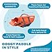 Outward Hound Granby Splash Dog Life Jacket, High-Buoyancy Dog Life Vest for Swimming, Boating, and Water Safety, Small, Orange