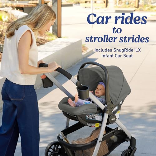 Graco Modes Pramette 3-in-1 Travel System (Stroller & Car Seat), Lilac Mod - image 6
