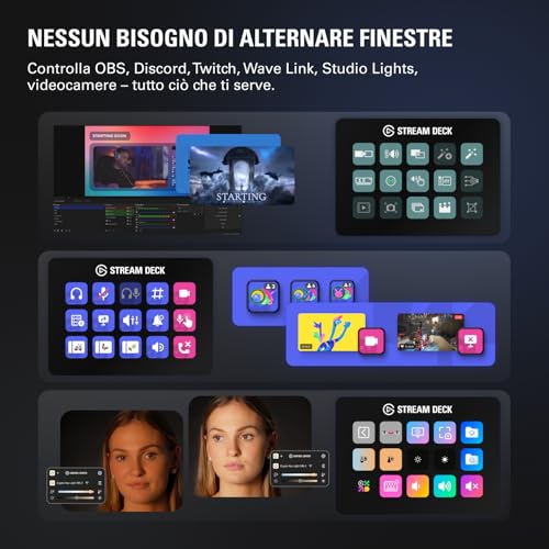 Stream Deck MK.2 – Controller da studio, 15 tasti macro, attiva azioni nelle app e in software quali OBS, Twitch, ?YouTube e altro, funziona con Mac e PC - Tastiera gaming - Immagine 3