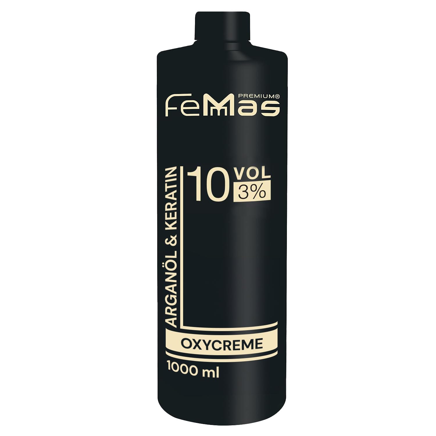 FemMas Oxycreme in 3% 1000 ml I Oxidationsmittel zum Haare färben & Tönen I Leichte Anwendung & optimaler Halt I Entwickler für gleichmäßige Ergebnisse in Salon-Qualität I Hair Color Developer