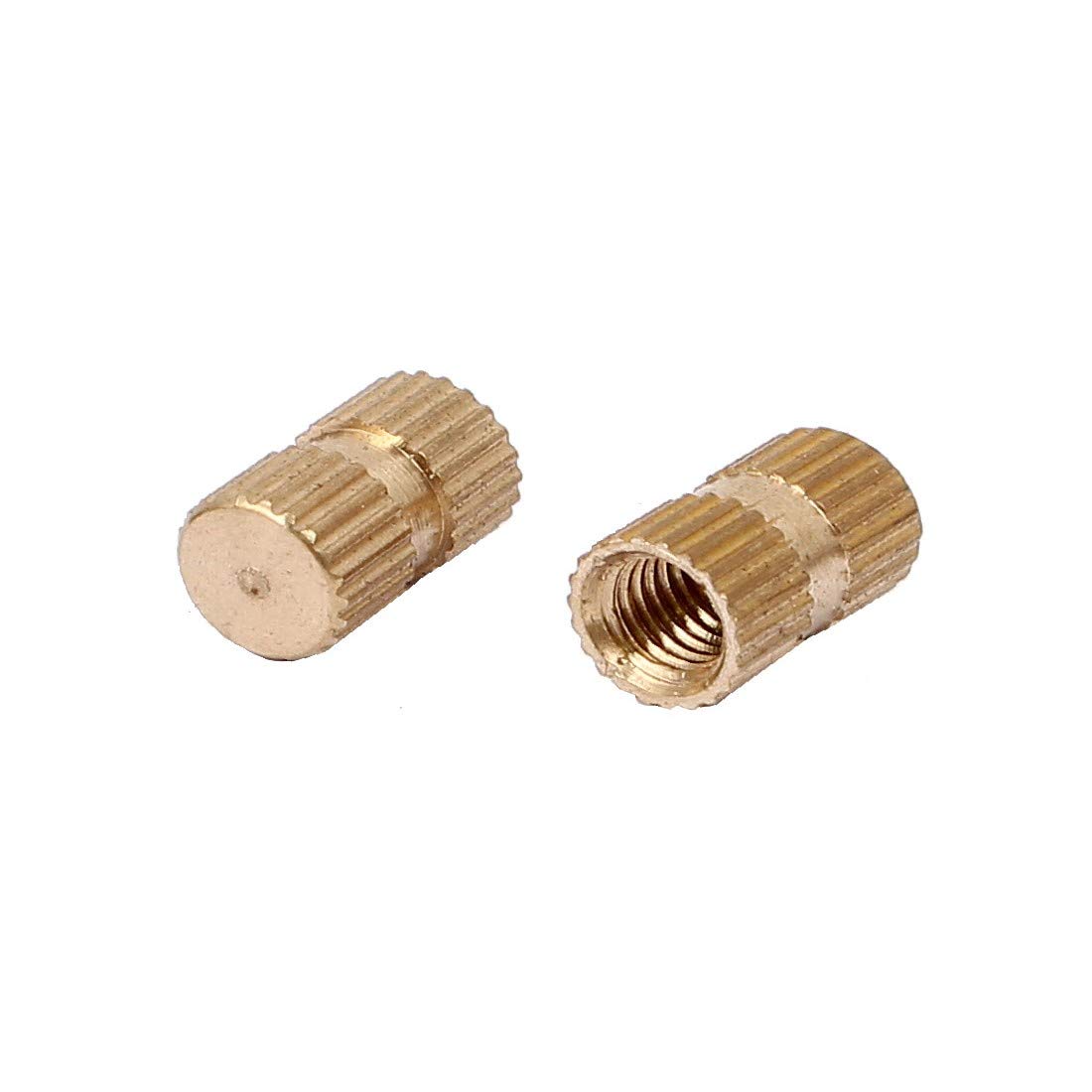New Lon0167 M5 x Featured 12mm 6.8mm OD reliable efficacy Brass Threaded Insert Embedment Knurled Thumb Nut 500PCS(id:ba9 d5 a5 541)