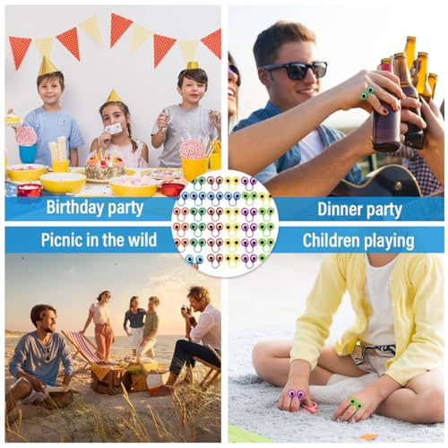 LONZIKP 30 Stück Finger Spielzeug, Augen Fingerpuppen Party Taschen Spielzeug für Kindergeburtstags Halloween Party, mitgebsel kindergeburtstag (colorful)