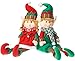 PREXTEX Christmas Posable Plush Elf Adorable Holiday Plush Characters 18” Boy and Girl Plush Elves
