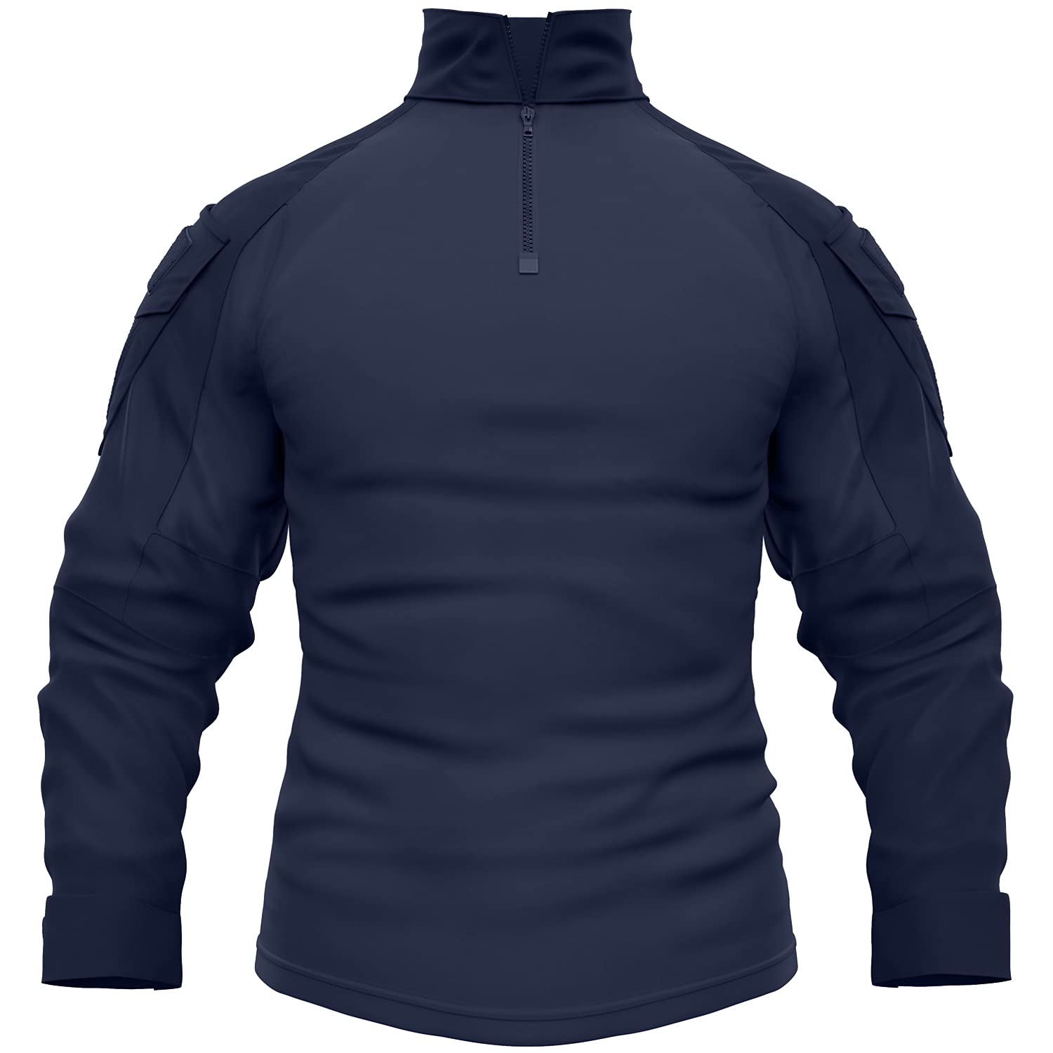 Memoryee Homme Tactique Militaire Chemise Manches Longues de Combat avec 1/4 Fermeture Glissière et Poches