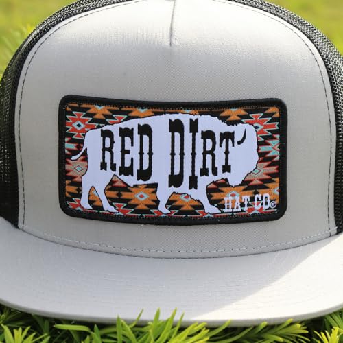 Image of Red Dirt Hat Company Buffalo Patch Adjustable Snapback Hat