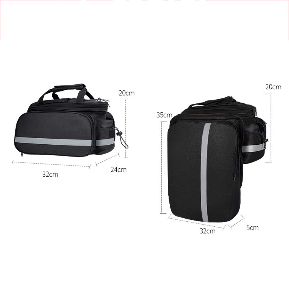 Fahrrad-Gepäcktasche, Fahrrad-Hecksattel-Gepäcktasche, 20 l wasserdichte Fahrradtasche, geeignet für Mountainbikes, Rennräder, Freizeiträder, Klappräder usw.