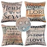 El paquete incluye: viene con 4 fundas de almohada, cantidad suficiente para decorar. (Nota: solo funda de almohada sin inserciones).