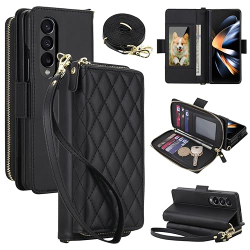 Étui Samsung Z Fold3 anti-piratage RFID avec rangement zippé sécurisé