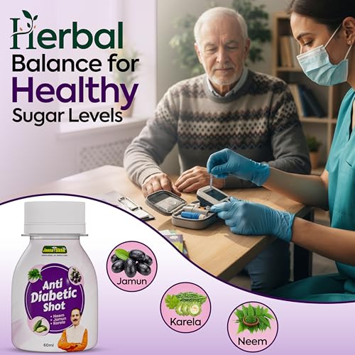 Image of Jeena Sikho Anti Diabetic Shot | Ayurvedic Formula with Neem, Jamun & Karela | For Blood Sugar Management & Metabolic Wellness, 9 Shot (60 ml each)