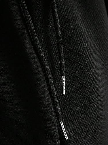 GORGLITTER Men's Letter Graphic Drawstring Waist Pants Stacked Flared Cool Sweatpants with Pockets4