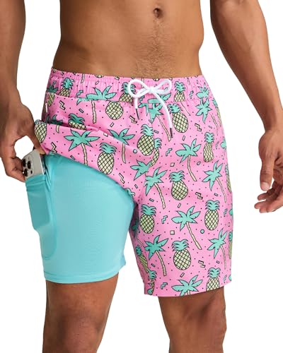 maamgic Swim Trunks Men 2 in 1 Mens Bathing Suit 7 Inch...