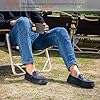 VeraCosy Men's Classic Moccasin Slippers Soft Faux Suede Memory Foam Closed-back Indoor House Shoes Navy,9 UK #1