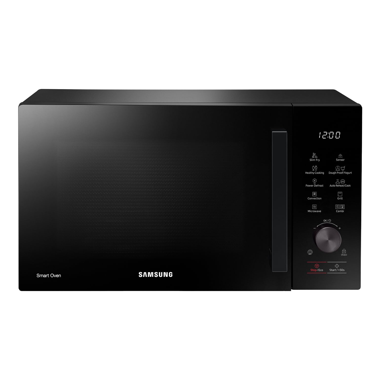 Samsung Forno a Microonde Combinato Bespoke Cottura Ventilata MC28A5137CK/​E1, Piatto Doratore Incluso, Frittura ad Aria, Ricette Automatiche, Capacità: 28L, Colore: Nero, LxAxP: 51,​7 x 31,​0 x 47,​6