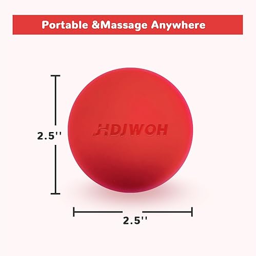 Miniatura 2 de Terapia de bola de masaje portátil de lacrosse, yoga, liberación miofascial y terapia de punto de activación, bola de masaje de espalda, rodillo de