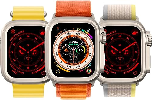 Image of Meyaar Hard PC Case for Apple Watch Series 9 /8 /7 41mm Change to Ultra Look Cover, Apple Watch Ultra Converter case with Screen Protector for iWatch Series 9 /8 /7 (41mm)