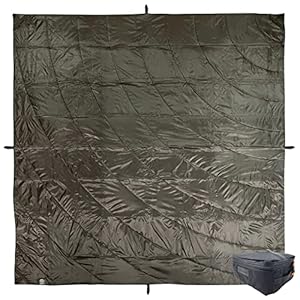 Arcturus Large Insulated Woobie Camping Blanket 7.5 x 7.5 FT – Dual-Sided with Rugged Waterproof Exterior, Quilted Insulated Interior – Portable Carry Bag included