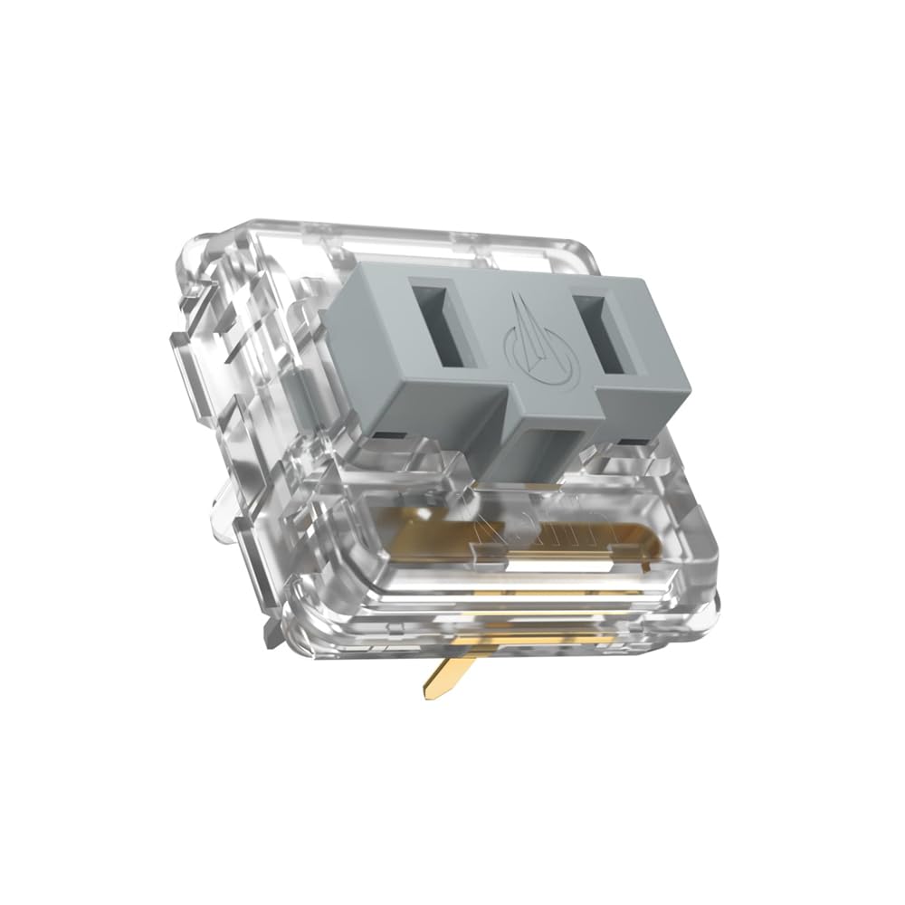 Kailh Silver Low Profile Switches 5 Pin Thiner Key switches- DIY Switches for Mechanical Gaming Keyboard Linear Hand Feeling (Silvers 10pcs)