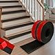 Premium Treppenkantenprofil Selbstklebend, 3.0M Treppen-Kantenschutz Treppenwinkel, treppenprofil gummi, Rutschfester Kantenschutz aus Silikon-Gummi für Innen/Außen | L-förmige Stufenkante | Schwarz