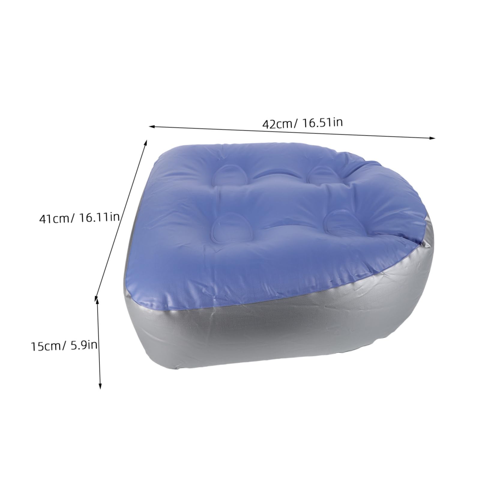 Beavorty Multi-Functional Inflatable Bathtub Seat with Suction Cups Comfortable Spa Pillow Hot Tub Pad Tub Pillow for Leisure