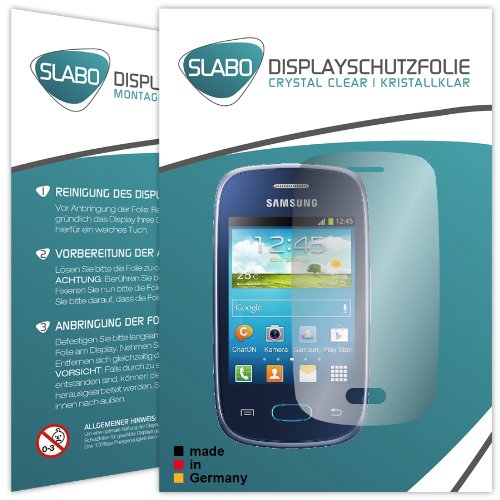 Slabo 2 x Film de Protection d'écran pour Samsung Galaxy Pocket Neo S5310 Protection écran Film Ultra Clair Invisible