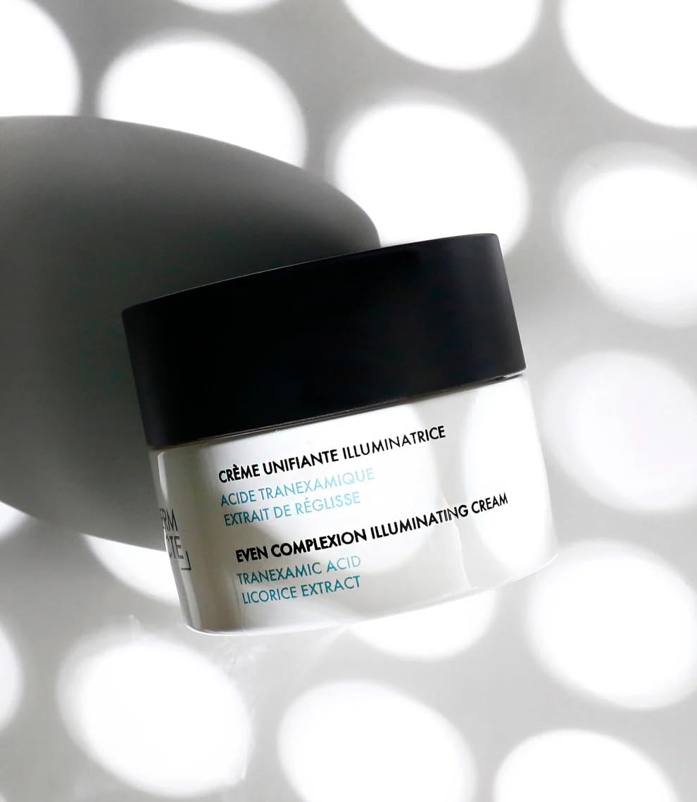 Académie - Crema viso equilibrante Glow da 50 ml, crema viso contro macchie pigmentate con niacinamide e acido tranexamico, crema idratante viso per una carnagione uniforme e luminosa