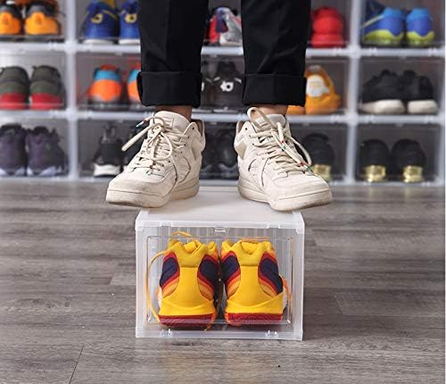 HaoYa Shoe Storage Shoe Boxes Clear Plastic Acrylic Display Case Large Size 3 Pack