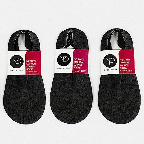 Image of No Show Cushion Lounge Slipper Sock for Women with Anti-Skid Bottom and Heel Grippers