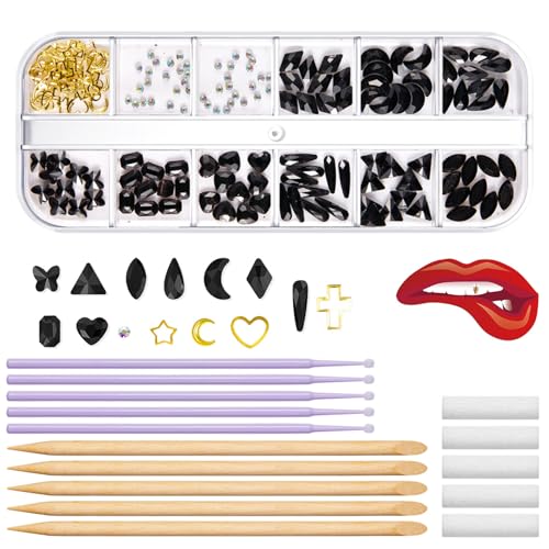 Tooth Gemstones Kits Tooth Jewelry Kits Fashionable Tooth Artificial Crystal Reflective Tooth For Teeth Party Decorations
