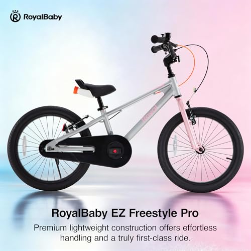 Image of RoyalBaby EZ-Pro Kids Bike, Lightweight Aluminum 2-in-1 Balance to Pedal Bike with One-Key Switch, 14 16 18 20 Inch for Age 3-10 Years
