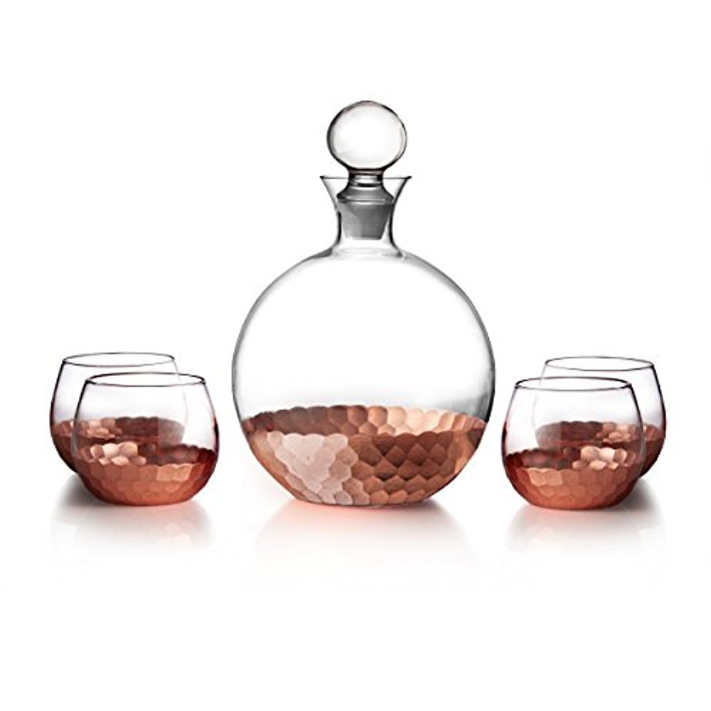 Fitz & Floyd Daphne Whiskey Decanter Set - Gold -3 Fitz & Floyd Daphne Whiskey Decanter Set - Gold -3