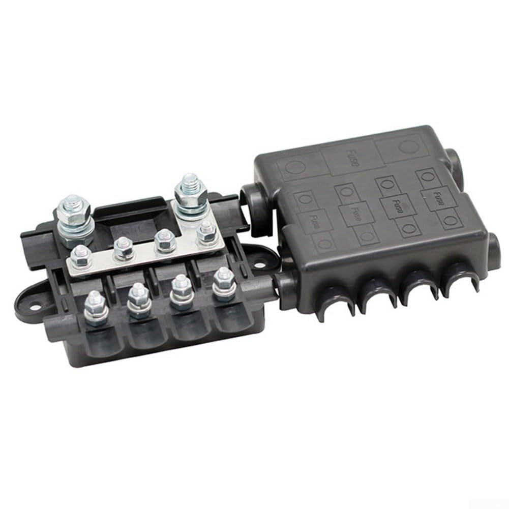 HpLive Boîte à fusibles pour Mega pour Midi 12 V et 24 V 5 voies Heavy Duty Power Distribution Bloc