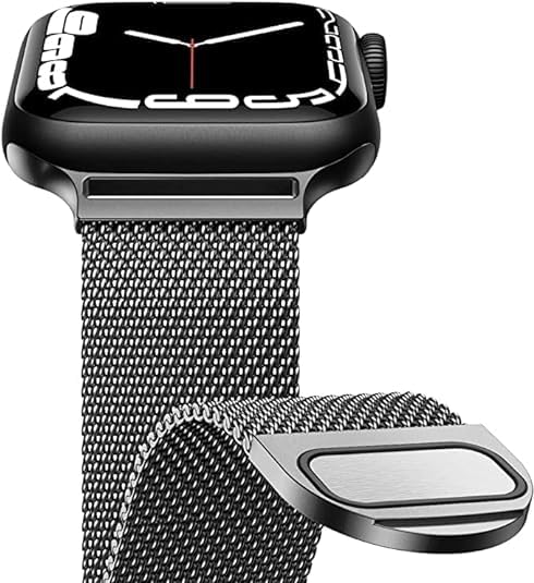 Hamz Premium Stainless Steel Strap Compatible with Smart Watch 49mm 45mm 44mm 42mm 41mm 40mm 38mm for iWatch Series 9 8 7 6 5 4 3 2 1 Ultra 2/Ultra SE/SE2 (Black, 49/45/44/42MM) (B0CRZDRDR1) Amazon Price History, Amazon Price Tracker