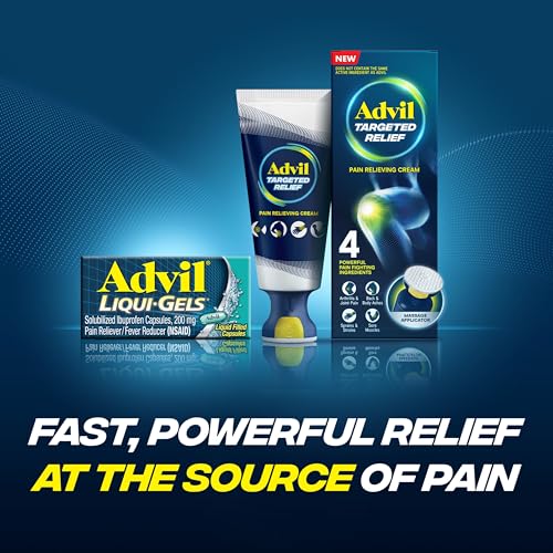 Advil Liqui-Gels Pain Reliever and Fever Reducer, Pain Medicine for Adults with Ibuprofen 200mg for Headache, Backache, Menstrual Pain and Joint Pain Relief - 160 Liquid Filled Capsules