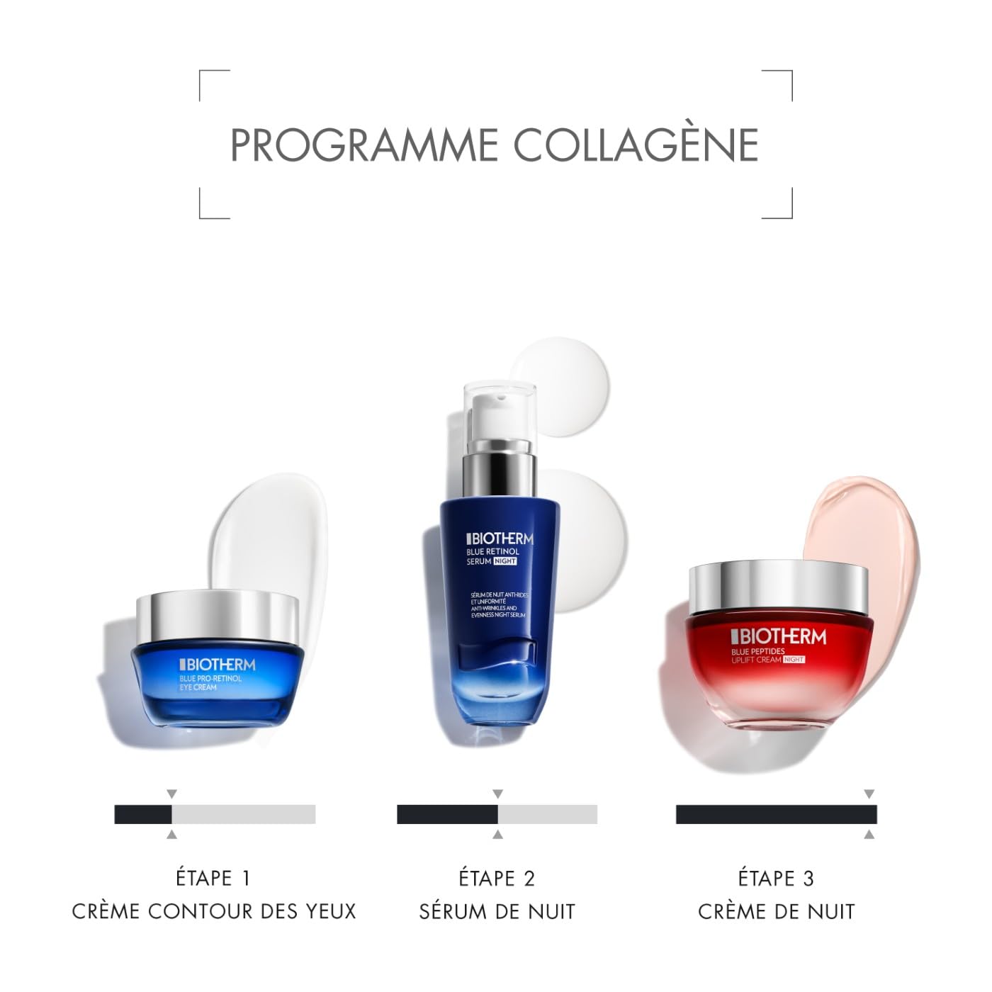 Biotherm, Blue Peptides Uplift Crème de Nuit Anti-Âge, Nourrit & Raffermit, Enrichie en Biotech Plankton & Collagène, Pour Tous les Types de Peau, 50 ml