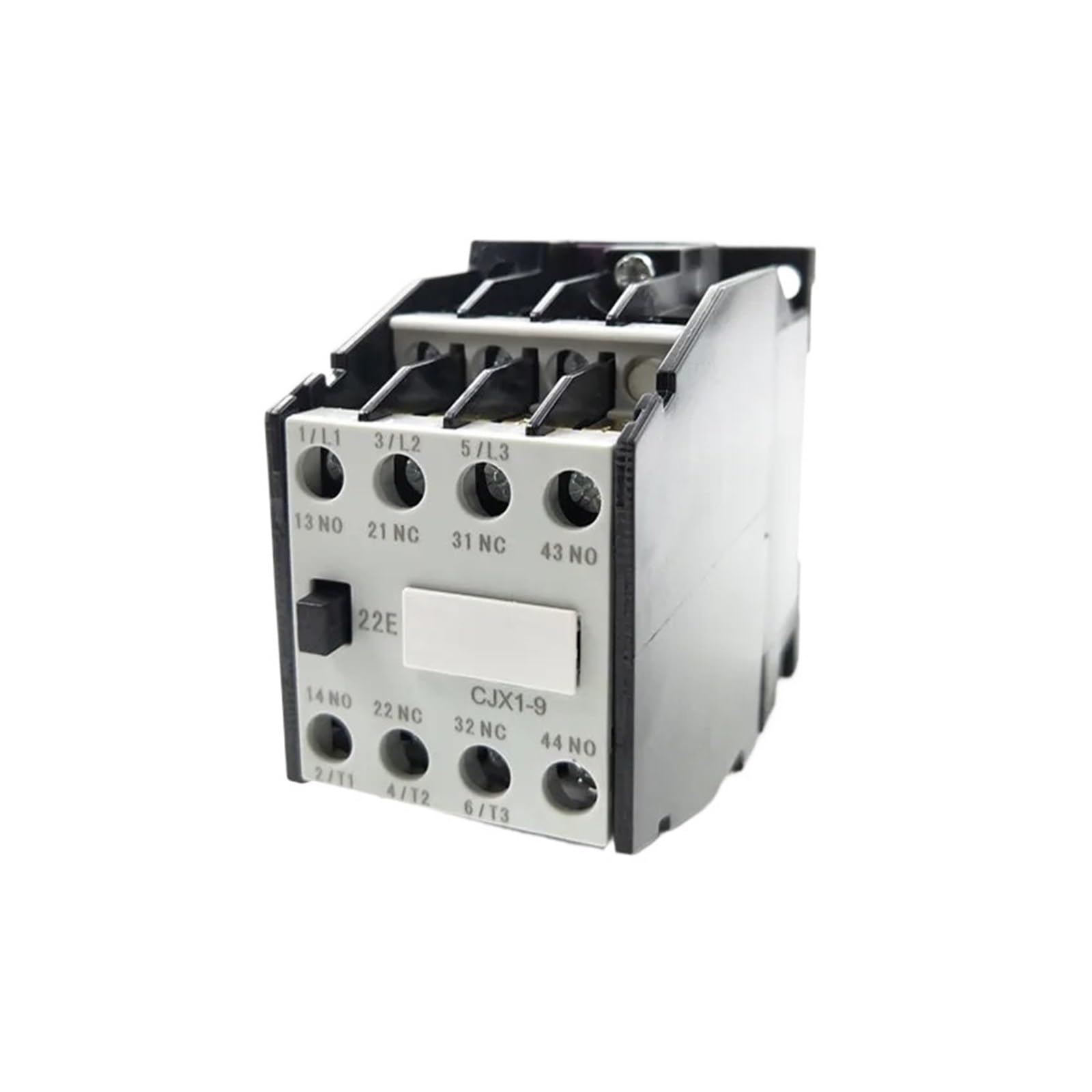 Contacteur triphasé CJX1-9/22 à bobine 220V doté de 4 contacts auxiliaires