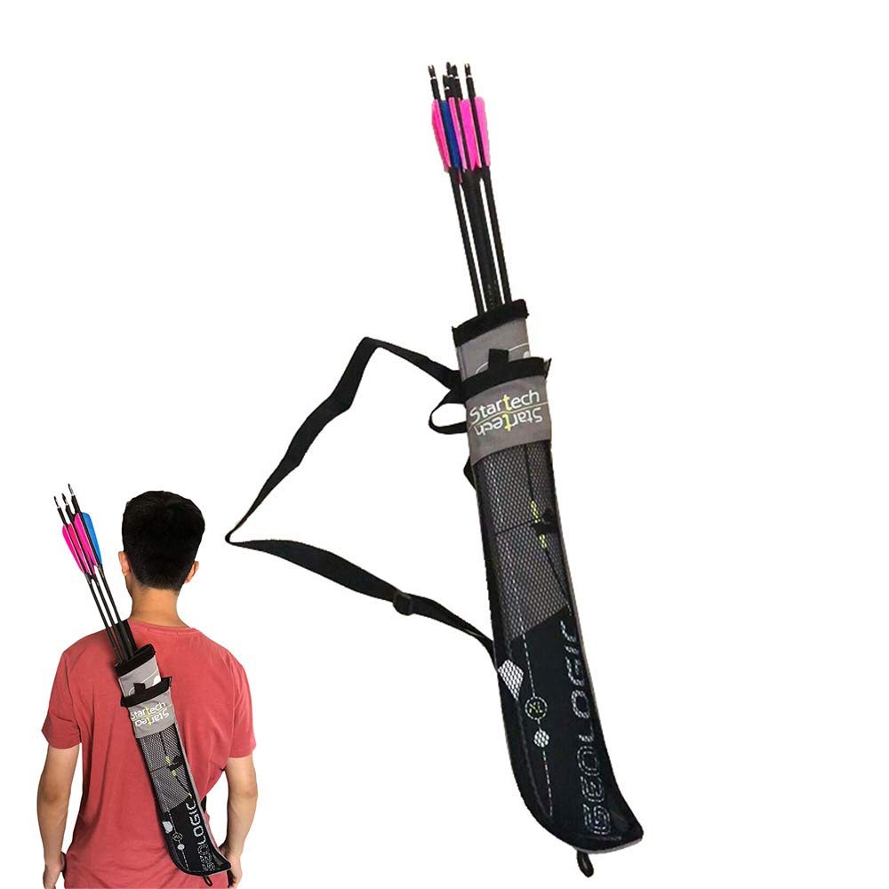 Huntinghome Compact Lightweight Back Archery Quiver, Portable Arrow Holder Bag for Hunting