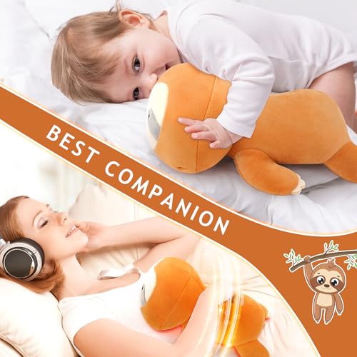 1.5lb Sloth Stuffed Animals Microwavable Heating Pad-Cuddly Sloth Heating Pads for Cramps &Period Pain Relief for Women,Heatable & Coolable Stuffed Animals Bedtime Birthday Gift for Women Kids - Image 4