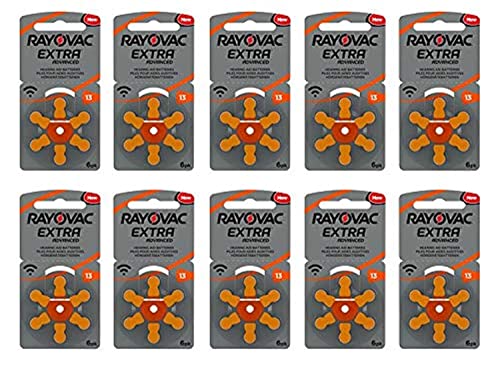 Piles d'aide auditive 13 RAYOVAC lot de 60 pour éviter les pannes de son inattendues