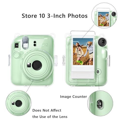 Funda Rieibi Clear para Fujifilm Instax Mini 12 miniatura 2