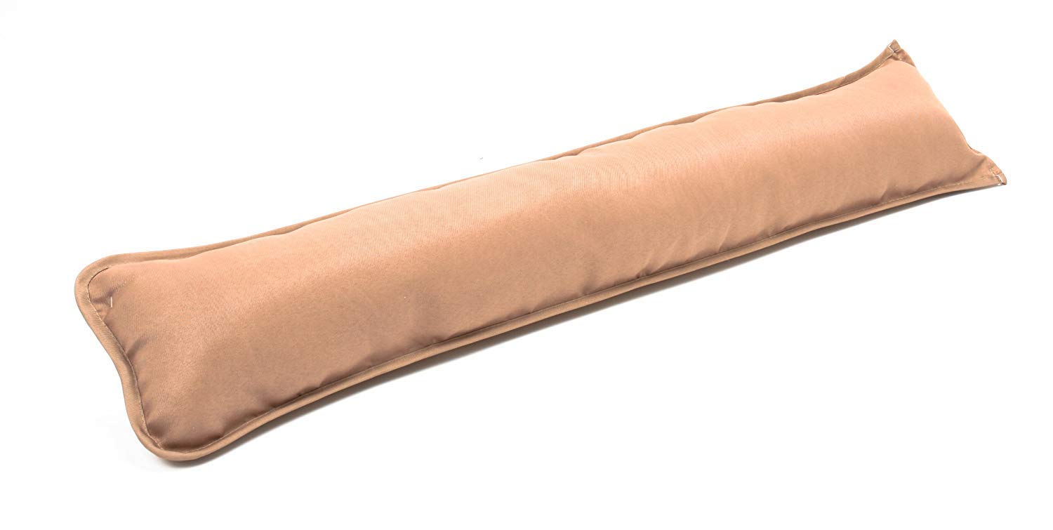 Marilyn Bed & Bath Plain Fabric Draught Energy Saver Excluders Draft Insulator Draft Stopper For Door Window Hallway (Beige, 1)