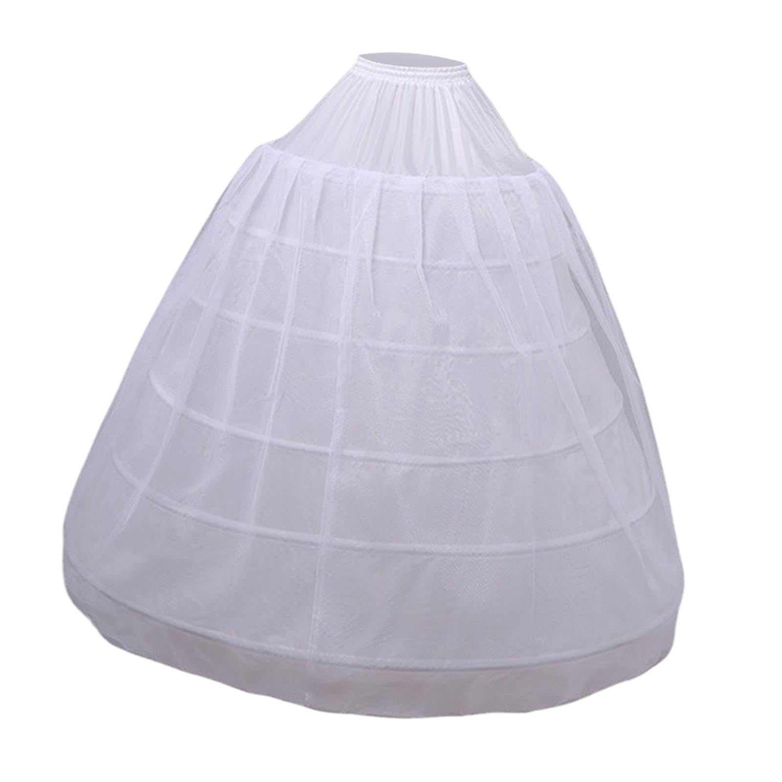Jojomis Crinoline Punto Bianco per Vestiti | Tessuto resistente, struttura a cerchio, forma perfetta