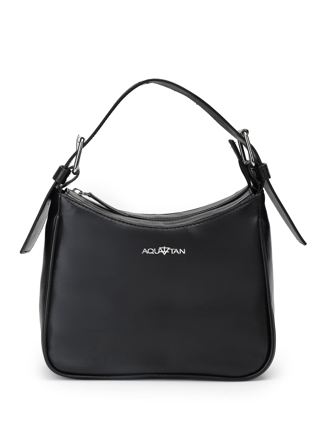 Aquatan Top Handle Vegan Leather handbag Bags For women (Black)