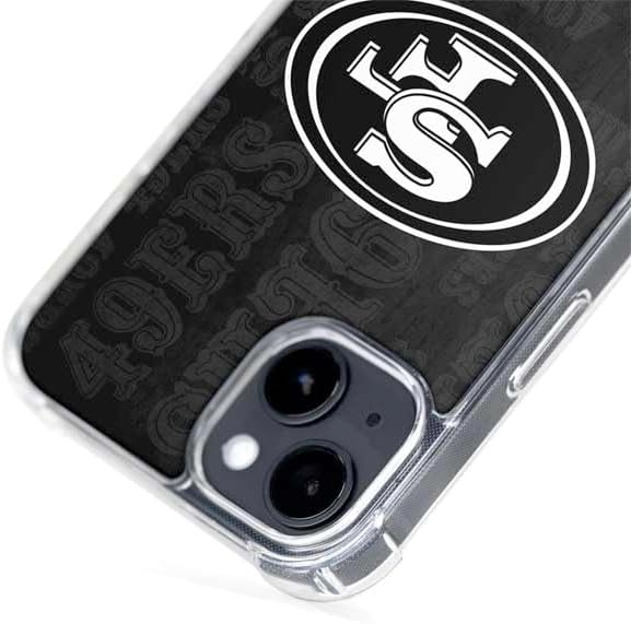 Skinit Phone Case Compatible with MagSafe iPhone 13 - Officially Licensed NFL San Franciso 49ers Black & White Design